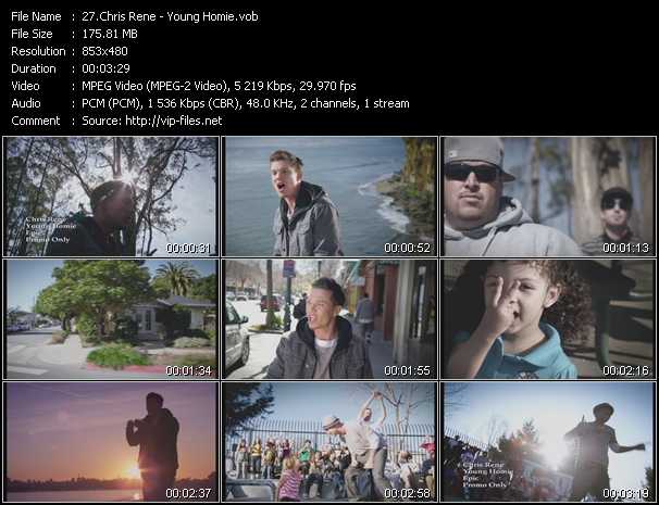 Chris Rene video ”Young Homie” from dvd ”Hot Video May 2012”