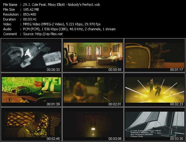 J. Cole Feat. Missy Elliott video ”Nobody's Perfect” from dvd ”Hot Video May 2012”