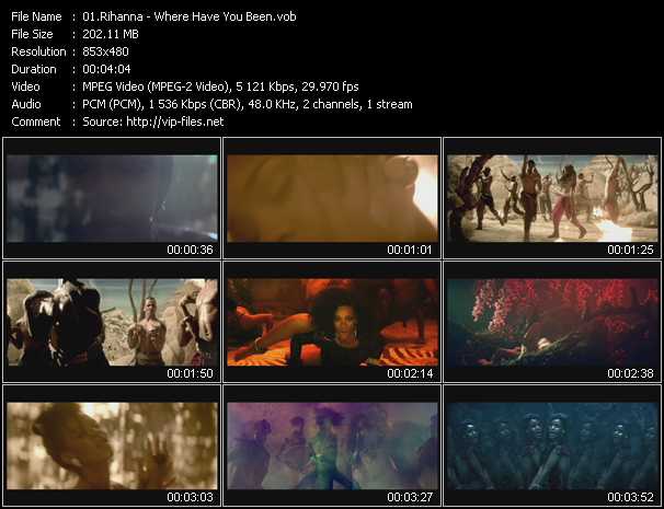 Rihanna video ”Where Have You Been” from dvd ”Hot Video June 2012”