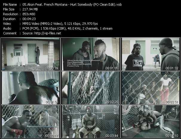 Akon Feat. French Montana video ”Hurt Somebody (PO Clean Edit)” from dvd ”Hot Video June 2012”