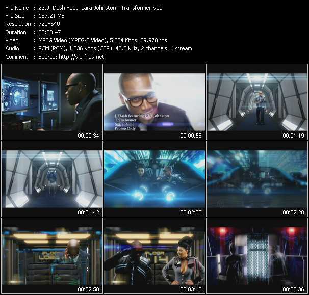 J. Dash Feat. Lara Johnston video ”Transformer” from dvd ”Hot Video June 2012”