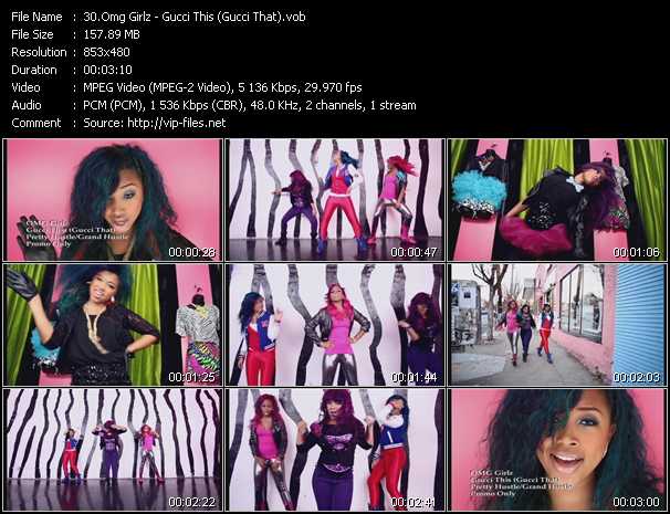 Omg Girlz video ”Gucci This (Gucci That)” from dvd ”Hot Video June 2012”