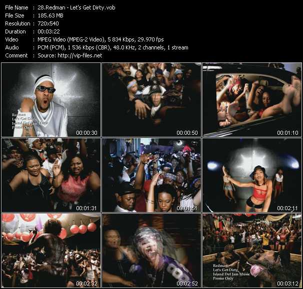 Redman video ”Let's Get Dirty” from dvd ”Hot Video July 2001”