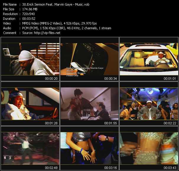 Erick Sermon Feat. Marvin Gaye video ”Music” from dvd ”Hot Video July 2001”