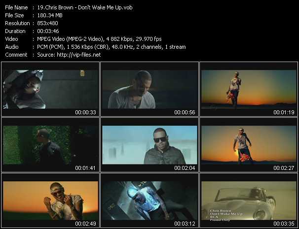 Chris Brown video ”Don't Wake Me Up” from dvd ”Hot Video August 2012”