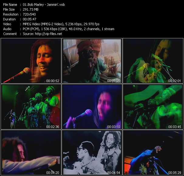 Bob Marley video ”Jammin'” from dvd ”Island Sounds Vol.1”