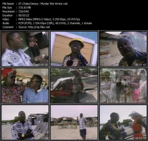 Chaka Demus video ”Murder She Wrote” from dvd ”Island Sounds Vol.1”