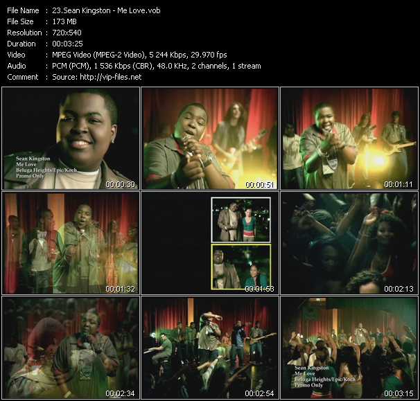 Sean Kingston video ”Me Love” from dvd ”Island Sounds Vol.1”