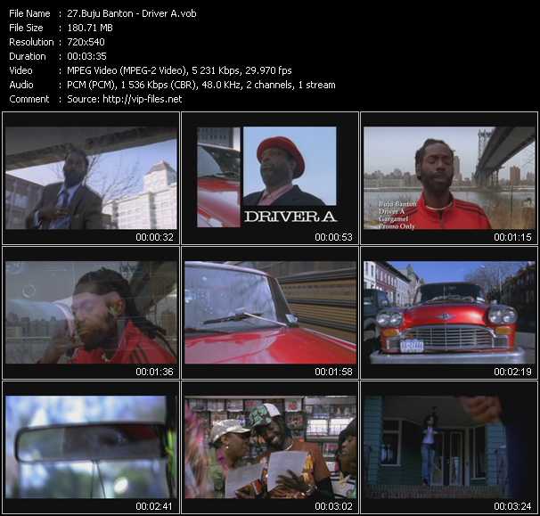 Buju Banton video ”Driver A” from dvd ”Island Sounds Vol.1”