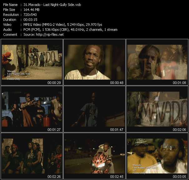 Mavado video ”Last Night - Gully Side” from dvd ”Island Sounds Vol.1”