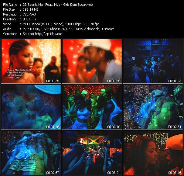 Beenie Man Feat. Mya video ”Girls Dem Sugar” from dvd ”Hot Video Classics Best Of 2000 Vol.1”