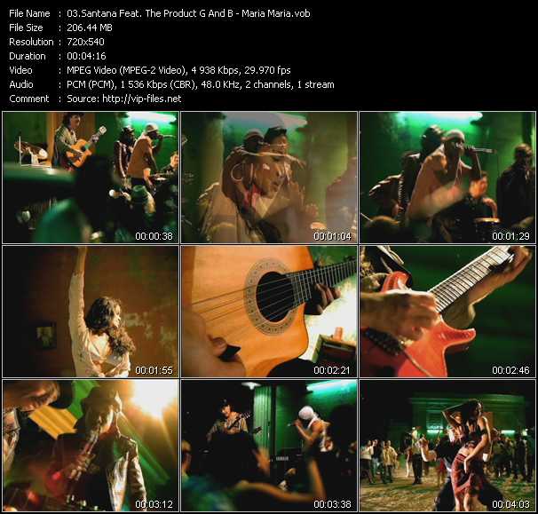 Santana Feat. Wyclef Jean And The Product G And B video ”Maria Maria” from dvd ”Hot Video Classics Best Of 2000 Vol.2”