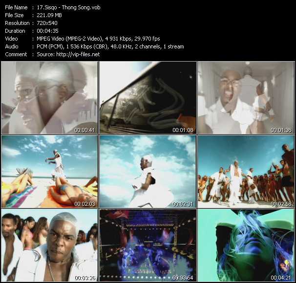 Sisqo video ”Thong Song” from dvd ”Hot Video Classics Best Of 2000 Vol.2”