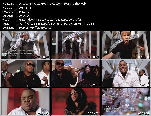 Jadakiss Feat. Fred The Godson video ”Toast To That” from dvd ”Urban Video January 2012”