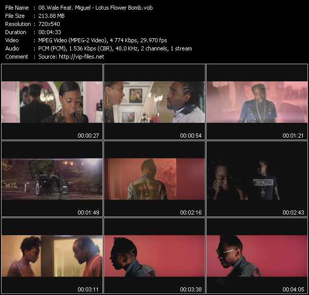 Wale Feat. Miguel video ”Lotus Flower Bomb” from dvd ”Urban Video January 2012”