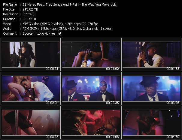 Ne-Yo Feat. Trey Songz And T-Pain video ”The Way You Move” from dvd ”Urban Video January 2012”