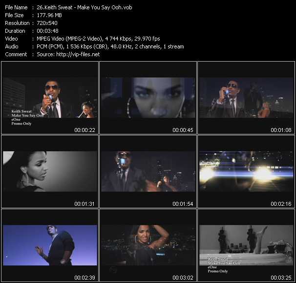 Keith Sweat video ”Make You Say Ooh” from dvd ”Urban Video January 2012”