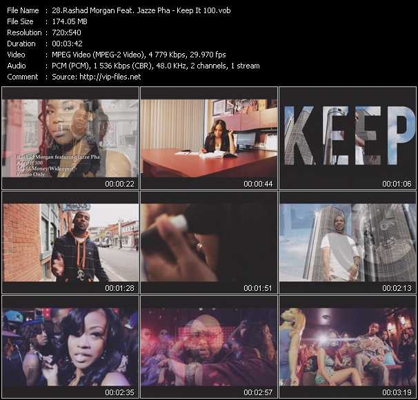 Rashad Morgan Feat. Jazze Pha video ”Keep It 100” from dvd ”Urban Video January 2012”