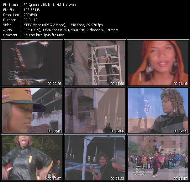 Queen Latifah video ”U.N.I.T.Y.” from dvd ”Urban Video January 2012”