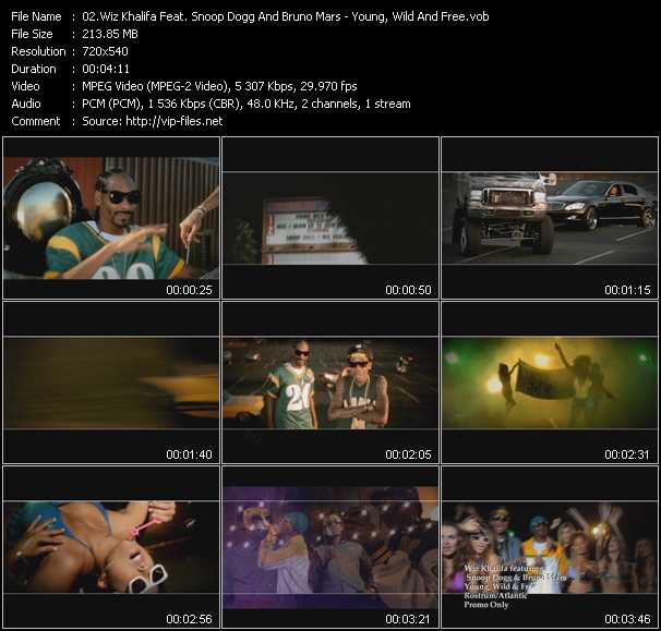 Wiz Khalifa Feat. Snoop Dogg And Bruno Mars video ”Young, Wild And Free” from dvd ”Urban Video February 2012”