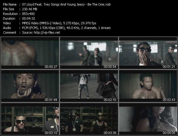 Lloyd Feat. Trey Songz And Young Jeezy video ”Be The One” from dvd ”Urban Video February 2012”