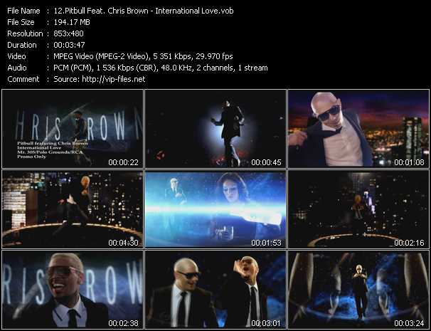 Pitbull Feat. Chris Brown video ”International Love” from dvd ”Urban Video February 2012”