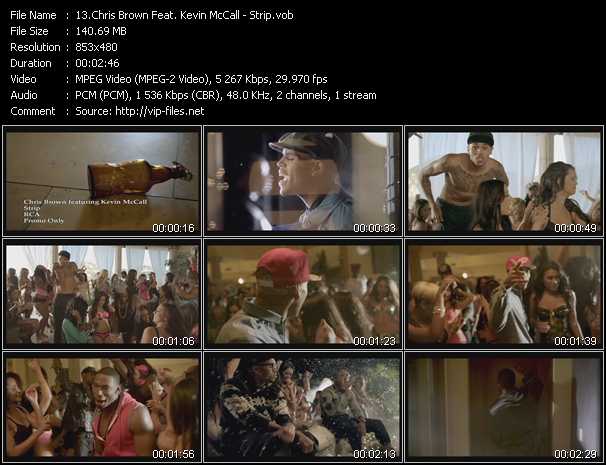 Chris Brown Feat. Kevin McCall video ”Strip” from dvd ”Urban Video February 2012”