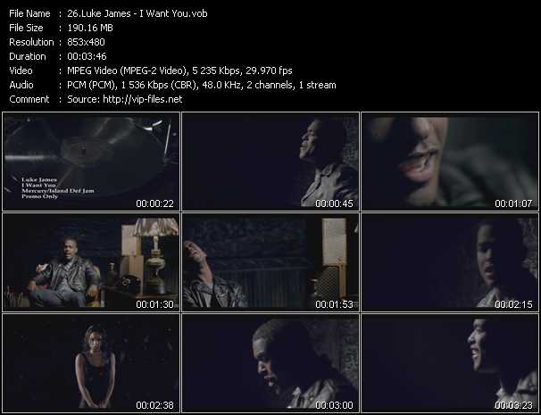 Luke James video ”I Want You” from dvd ”Urban Video February 2012”