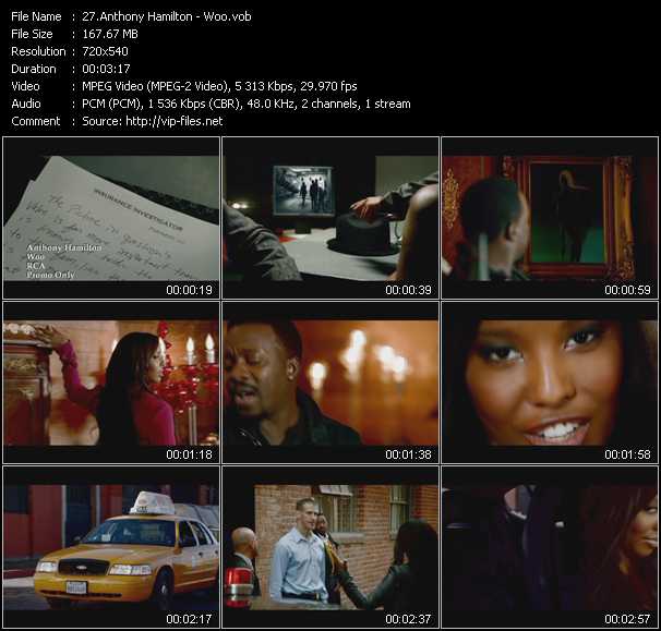 Anthony Hamilton video ”Woo” from dvd ”Urban Video February 2012”