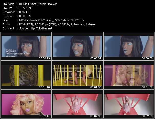 Nicki Minaj video ”Stupid Hoe” from dvd ”Urban Video March 2012”