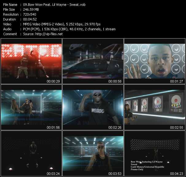 Bow Wow Feat. Lil' Wayne video ”Sweat” from dvd ”Urban Video March 2012”