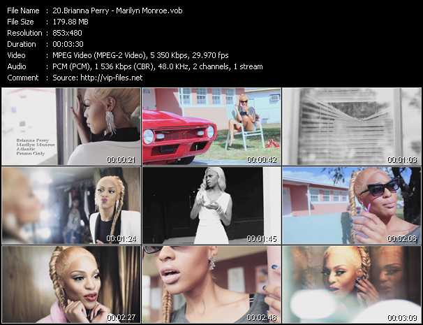 Brianna Perry video ”Marilyn Monroe” from dvd ”Urban Video March 2012”