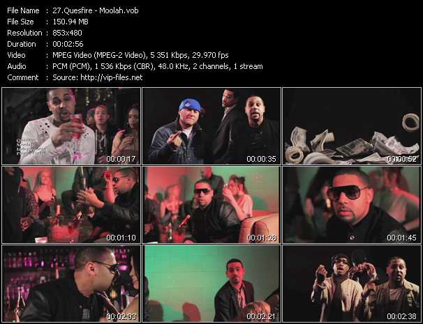 Quesfire video ”Moolah” from dvd ”Urban Video March 2012”