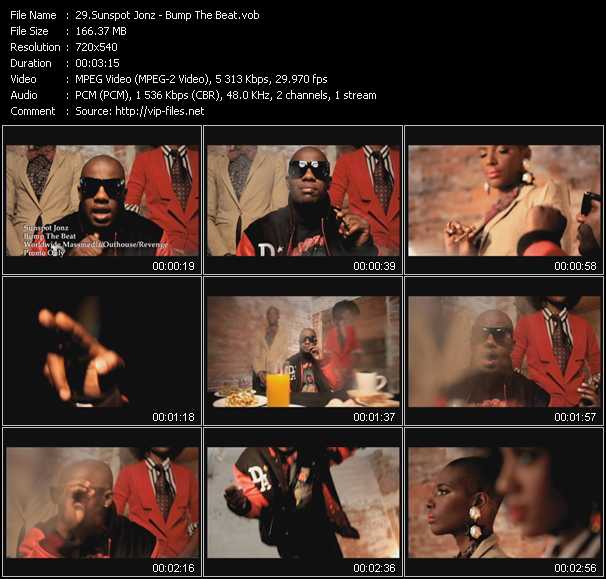 Sunspot Jonz video ”Bump The Beat” from dvd ”Urban Video March 2012”