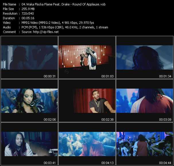 Waka Flocka Flame Feat. Drake video ”Round Of Applause” from dvd ”Urban Video April 2012”