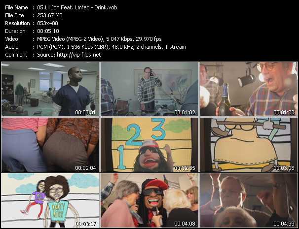 Lil' Jon Feat. Lmfao video ”Drink” from dvd ”Urban Video April 2012”