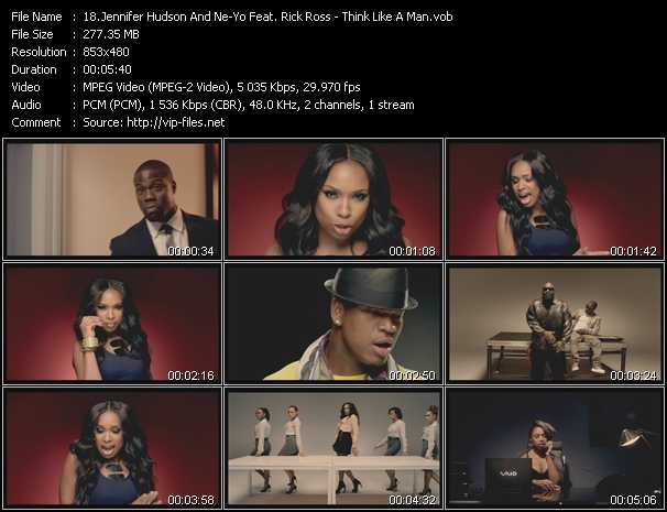 Jennifer Hudson And Ne-Yo Feat. Rick Ross video ”Think Like A Man” from dvd ”Urban Video April 2012”