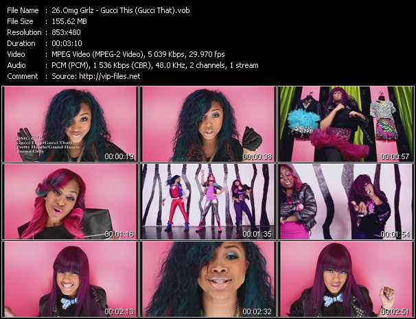 Omg Girlz video ”Gucci This (Gucci That)” from dvd ”Urban Video April 2012”