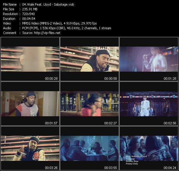 Wale Feat. Lloyd video ”Sabotage” from dvd ”Urban Video May 2012”