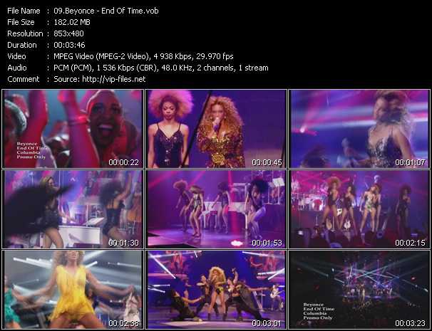 Beyonce video ”End Of Time” from dvd ”Urban Video May 2012”