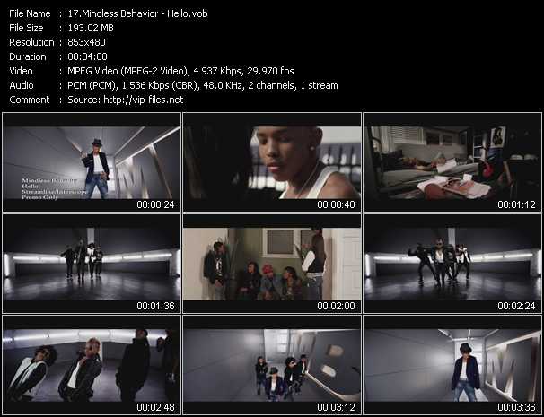 Mindless Behavior video ”Hello” from dvd ”Urban Video May 2012”