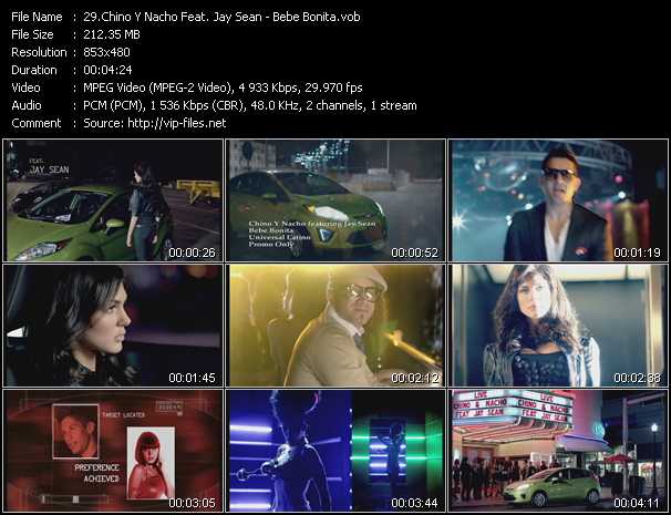 Chino And Nacho Feat. Jay Sean video ”Bebe Bonita” from dvd ”Urban Video May 2012”