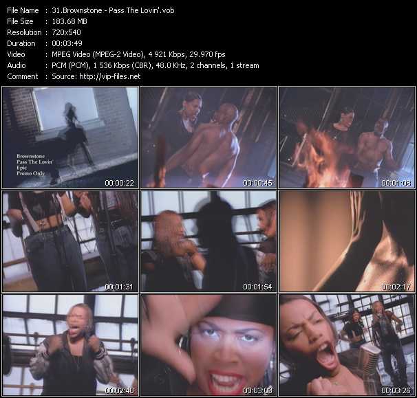 Brownstone video ”Pass The Lovin'” from dvd ”Urban Video May 2012”