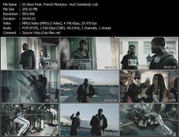 Akon Feat. French Montana video ”Hurt Somebody” from dvd ”Urban Video June 2012”