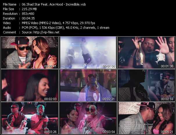 Shad Star Feat. Ace Hood video ”Incredible” from dvd ”Urban Video June 2012”