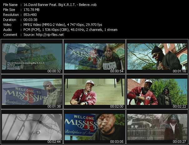 David Banner Feat. Big K.R.I.T. video ”Believe” from dvd ”Urban Video June 2012”