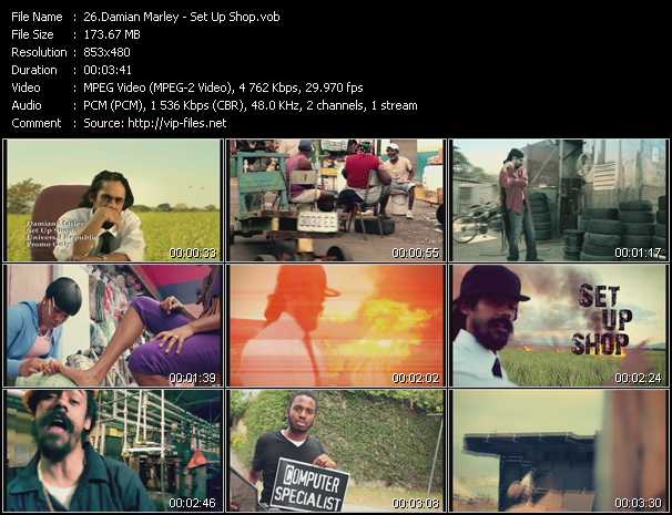 Damian Marley video ”Set Up Shop” from dvd ”Urban Video June 2012”