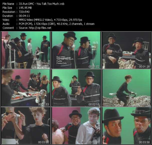 Run DMC video ”You Talk Too Much” from dvd ”Urban Video June 2012”