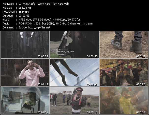 Wiz Khalifa video ”Work Hard, Play Hard” from dvd ”Urban Video July 2012”