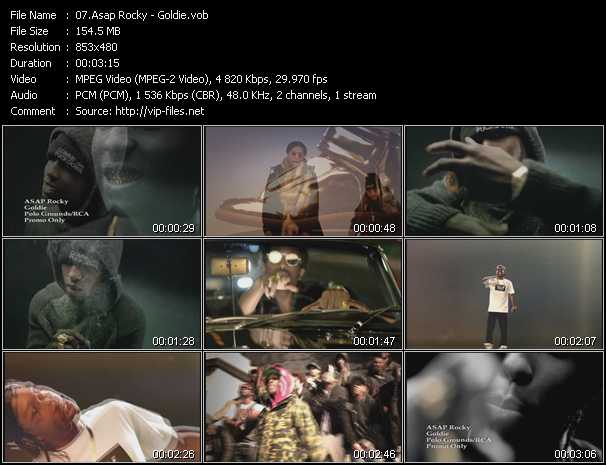 Asap Rocky video ”Goldie” from dvd ”Urban Video July 2012”